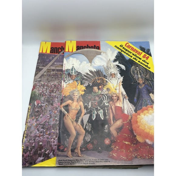 Other - 2‎ Manchete Magazine Brazil 1984 Carnaval Rio de Janeiro Vintage Brazilian Lot